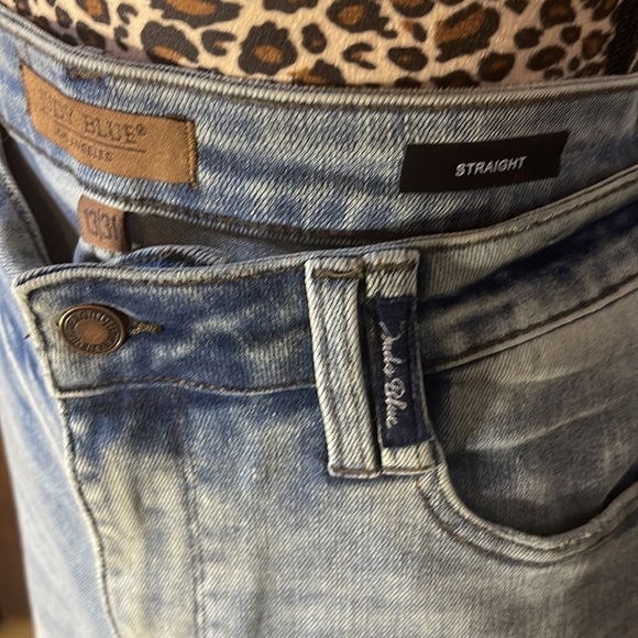 JUDY BLUE STRAIGHT WITH CHECKERED CUFF - Picture 3 of 4